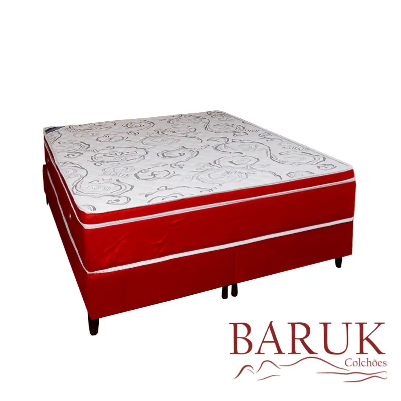 Colchão Queen Com Box 1,58X1,98 Linha Prata Colchão Queen Com Box 1,58X1,98 Linha Prata