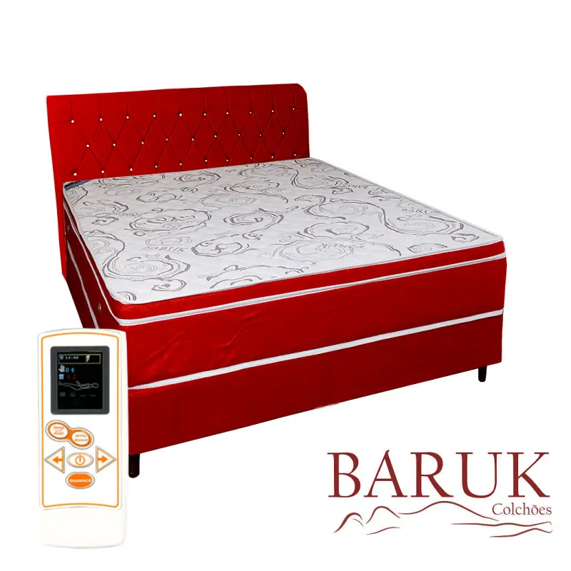 Colchão Casal Com Box E Cabeceira 1,38X1,88 Com Massageador Linha Ouro Colchão Casal Com Box E Cabeceira 1,38X1,88 Com Massageador Linha Ouro