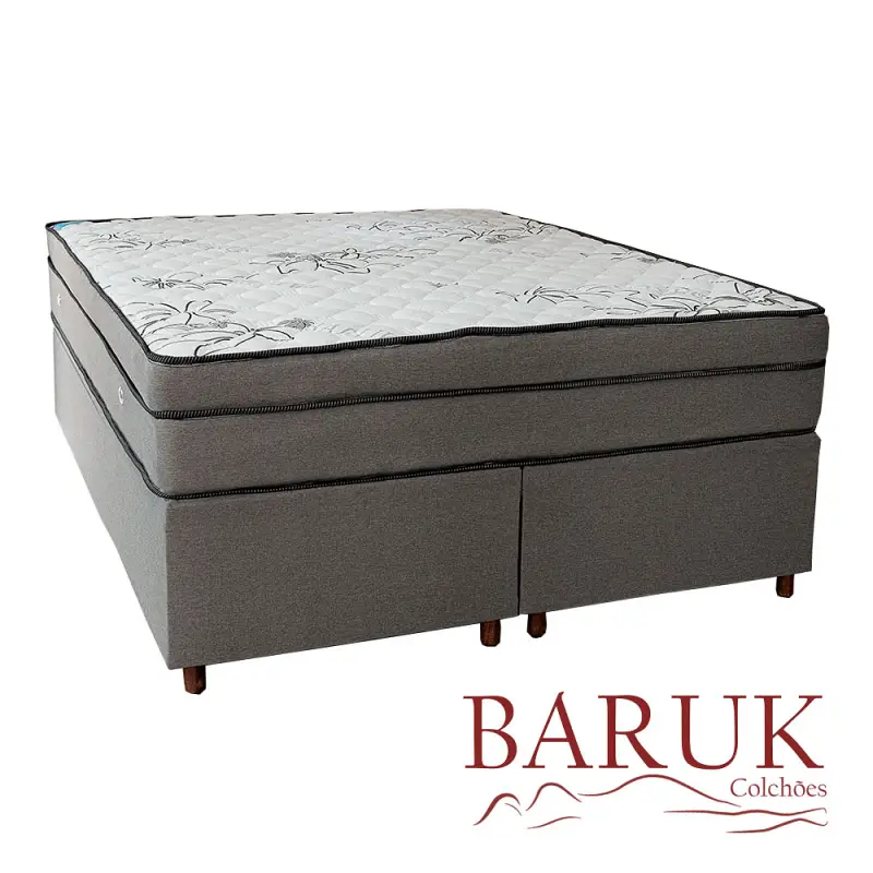 Colchão Queen Com Box 1,58X1,98 Linha Prata Colchão Queen Com Box 1,58X1,98 Linha Prata